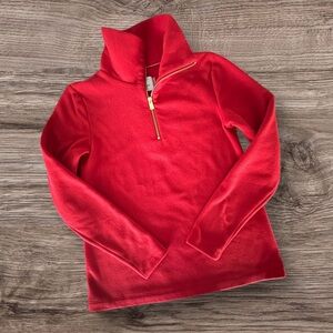 Dudley Stephens Manchester Pullover Scarlet Red Vello Fleece Small